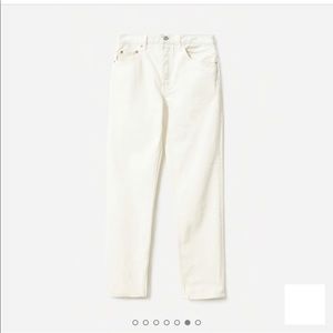 NWT white Everlane 90s cheeky Jeans